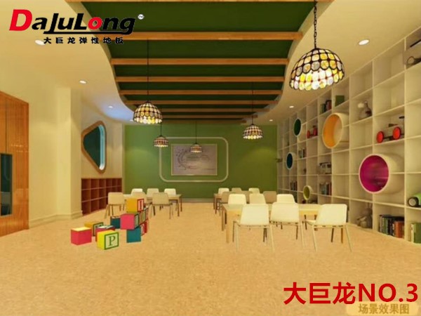 Julong NO.3 Series - Commercial Coiled Plastic Flooring